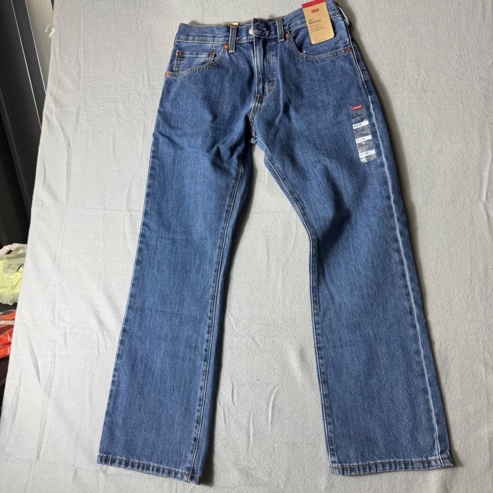 Levis 517 Bootcut Jeans Mens 31x30 Medium Wash Blue 100% Cotton 517-4891 NWT